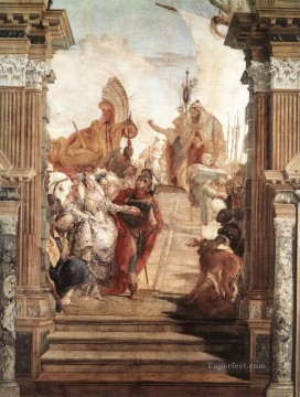  encuentro Obras - Palazzo Labia El encuentro de Antonio y Cleopatra Giovanni Battista Tiepolo